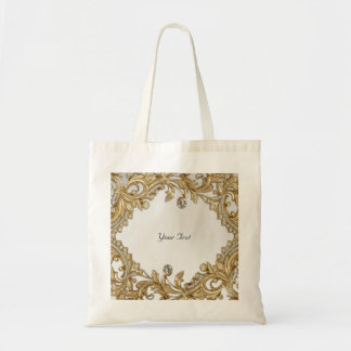 Sierlijke gouden boodschappentas tote bag