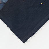 Sierlijke Gouden Halve Maan Fleece Deken (Hoek)