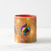 Sierlijke Gouden Kerstmis Mok (Midden)