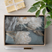 Sierlijke Grijze Zwaan Gouden Kroon Bloemen Decoup Tissuepapier (Geschenk)