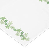 sierlijke groene grens bruiloft korte tafelloper (Hoek)