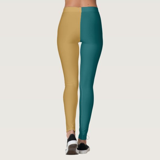 Sierlijke Half En Half Leggings (Achterkant)