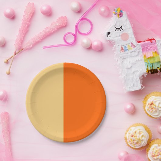 Sierlijke Half en Half Papieren Bordje (Feest)