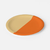 Sierlijke Half en Half Papieren Bordje (Gekanteld)