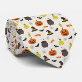 Sierlijke Halloween patroon stropdas (Opgerold)