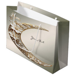 Sierlijke Halvemaan Frame Geschenkentas Groot Cadeauzakje