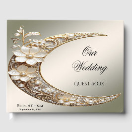 Sierlijke Halvemaan Frame Guestbook Gastenboek
