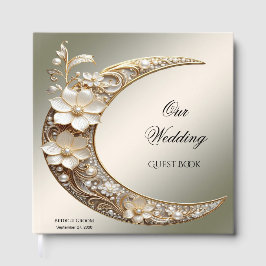 Sierlijke Halvemaan Frame Guestbook Gastenboek