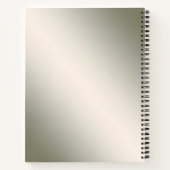 Sierlijke Halvemaan Frame Notitieboek (Achterkant)