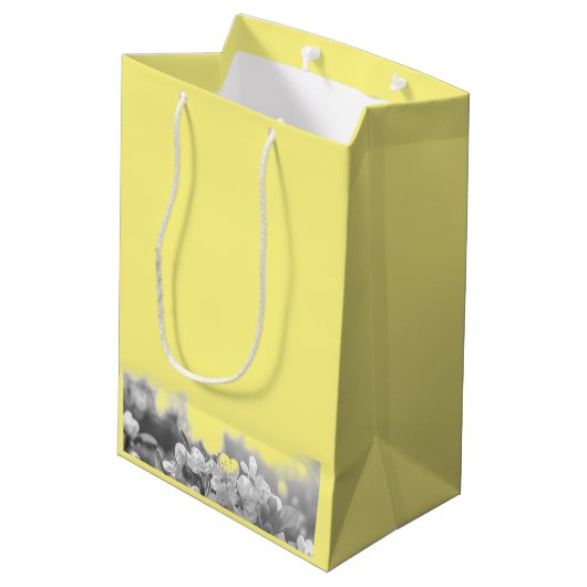 Sierlijke handgeschilderde monarchvlinders medium cadeauzakje (Achterkant Gekanteld)