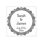 Sierlijke Hart Stempel voor Bruiloften (Afrduk)