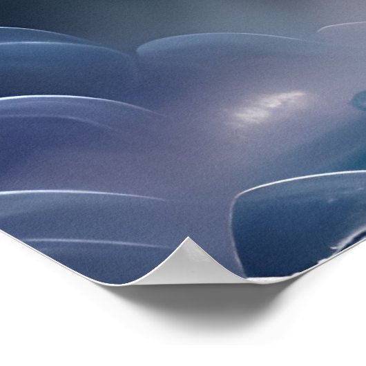 Sierlijke heldere regenboog waterval poster (Hoek)