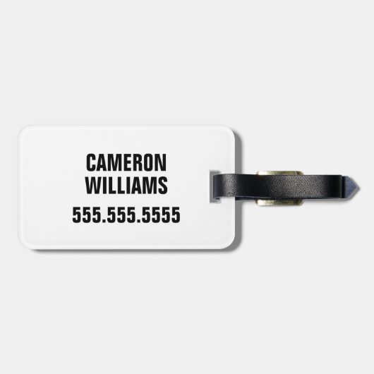 Sierlijke herten in het bos Natuur ontwerp Bagagelabel (Achterkant horizontaal)