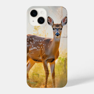 Sierlijke herten in het bos Natuur ontwerp iPhone 14 Hoesje