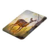 Sierlijke herten in het bos Natuur ontwerp Magneet (Linkerzijde)