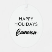 Sierlijke herten in het bos Natuur ontwerp Metalen Ornament (Achterkant)