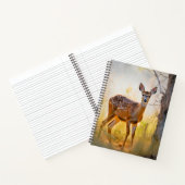 Sierlijke herten in het bos Natuur ontwerp Notitieboek (Binnen)