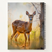 Sierlijke herten in het bos Natuur ontwerp Notitieboek (Achterkant)