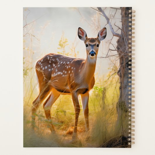 Sierlijke herten in het bos Natuur ontwerp Planner (Achterkant)