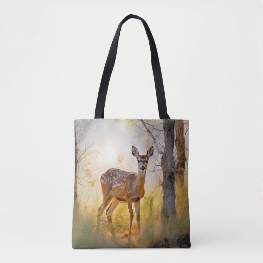 Sierlijke herten in het bos Natuur ontwerp Tote Bag (Voorkant)