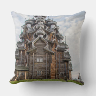 Sierlijke houten kerk, Rusland Kussen