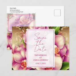 Sierlijke Huwelijksfoto QR-code Aankondiging Brief