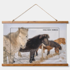 Sierlijke IJslandse paarden Hangend Wandkleed