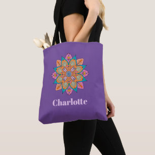 Sierlijke Indiase Mandala  Tote Bag