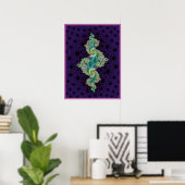 Sierlijke Julia Fractal Poster (Thuiskantoor)