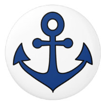 Sierlijke keramische knoppen met nautisch thema