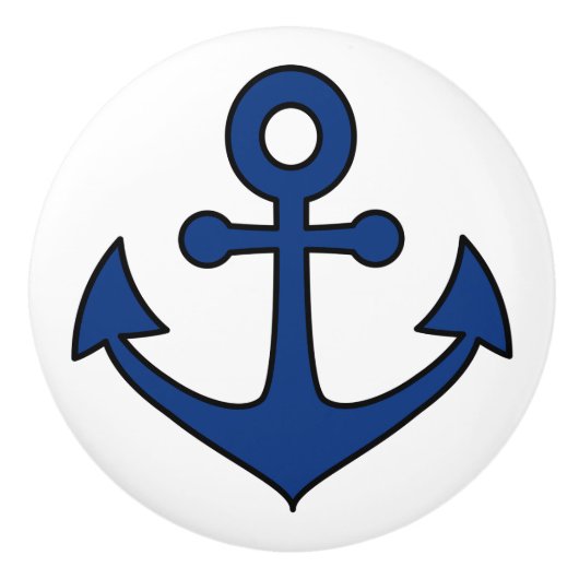 Sierlijke keramische knoppen met nautisch thema (Voorkant)
