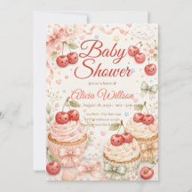 Sierlijke Kersen Baby Shower