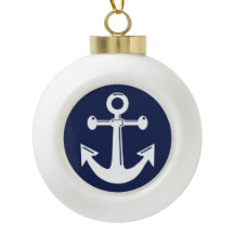 Sierlijke kerstballen met maritiem thema
