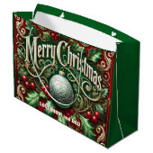 Sierlijke Kerstboom Groot Cadeauzakje (Achterkant Gekanteld)