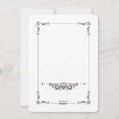 Sierlijke Kerstkaart met Steunbeugel-ontwerp (Achterkant)
