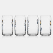 Sierlijke Kerstkatten Blikvorm Glas (Links)