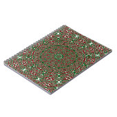 Sierlijke Kerstmandala Notitieboek (Linkerzijde)