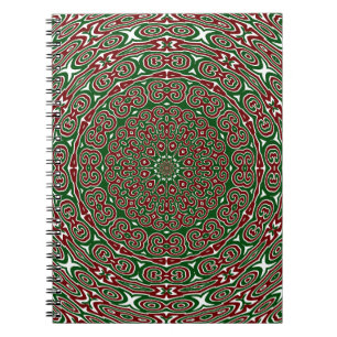 Sierlijke Kerstmandala Notitieboek