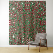 Sierlijke Kerstmandala Wandkleed (In situ)