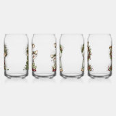 Sierlijke Kerstmis Bosdieren Blikvorm Glas (Links)