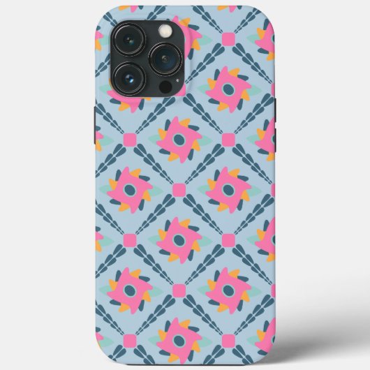 Sierlijke kleurrijke tegel Case-Mate iPhone case (Achterkant)