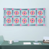 Sierlijke kleurrijke tegel spandoek (Beurs)