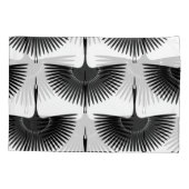 sierlijke kraan: oosterse vogel patroon kussensloop (Achterkant)