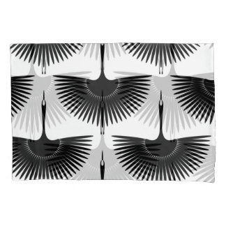 sierlijke kraan: oosterse vogel patroon kussensloop