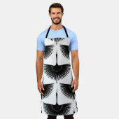 sierlijke kraan: oosterse vogel patroon schort (Gedragen)