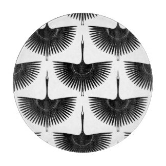 sierlijke kraan: oosterse vogel patroon snijplank