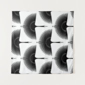 sierlijke kraan: oosterse vogel patroon wandkleed (Voorkant (horizontaal))