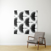 sierlijke kraan: oosterse vogel patroon wandkleed (In Situ (horizontaal))