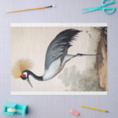 Sierlijke kraan  ornithologie decoupage kunst tissuepapier (Craft)