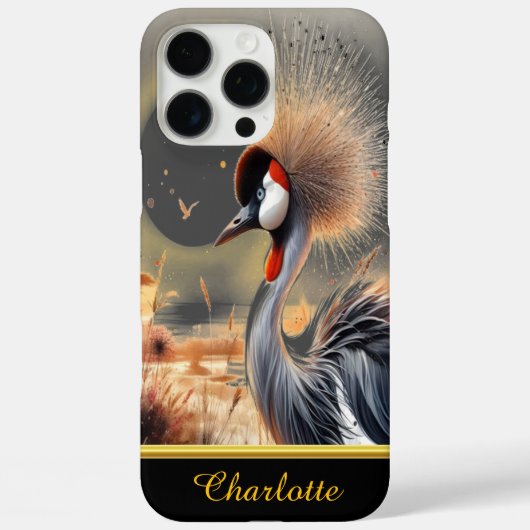 Sierlijke kraan staat prominent Case-Mate iPhone case (Achterkant)